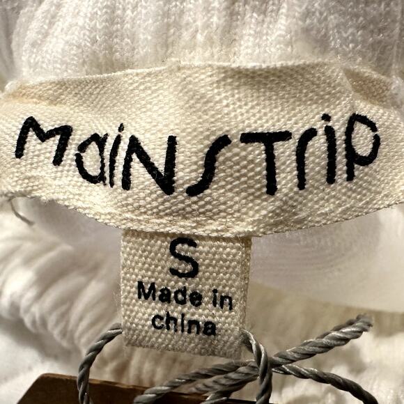 Mainstrip – Quilted Sequin Star Joggers – White – Size Small - Picture 2 of 4